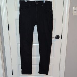 Men's Zakbrand Slim Straight Denim, Black, 34x34